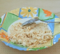 Закуска из резаных шампиньонов с плавленым сыром(Шаг №2)
